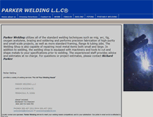 Tablet Screenshot of parkerwelding.com